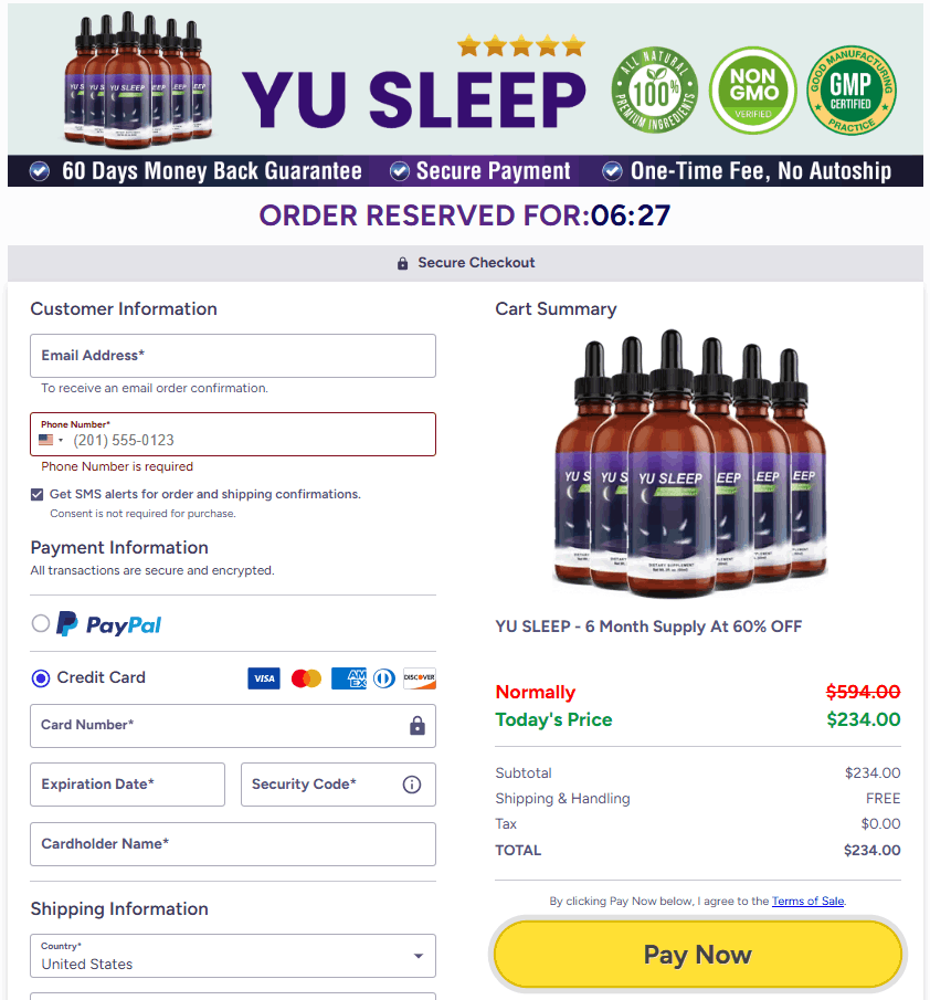 Yu Sleep order